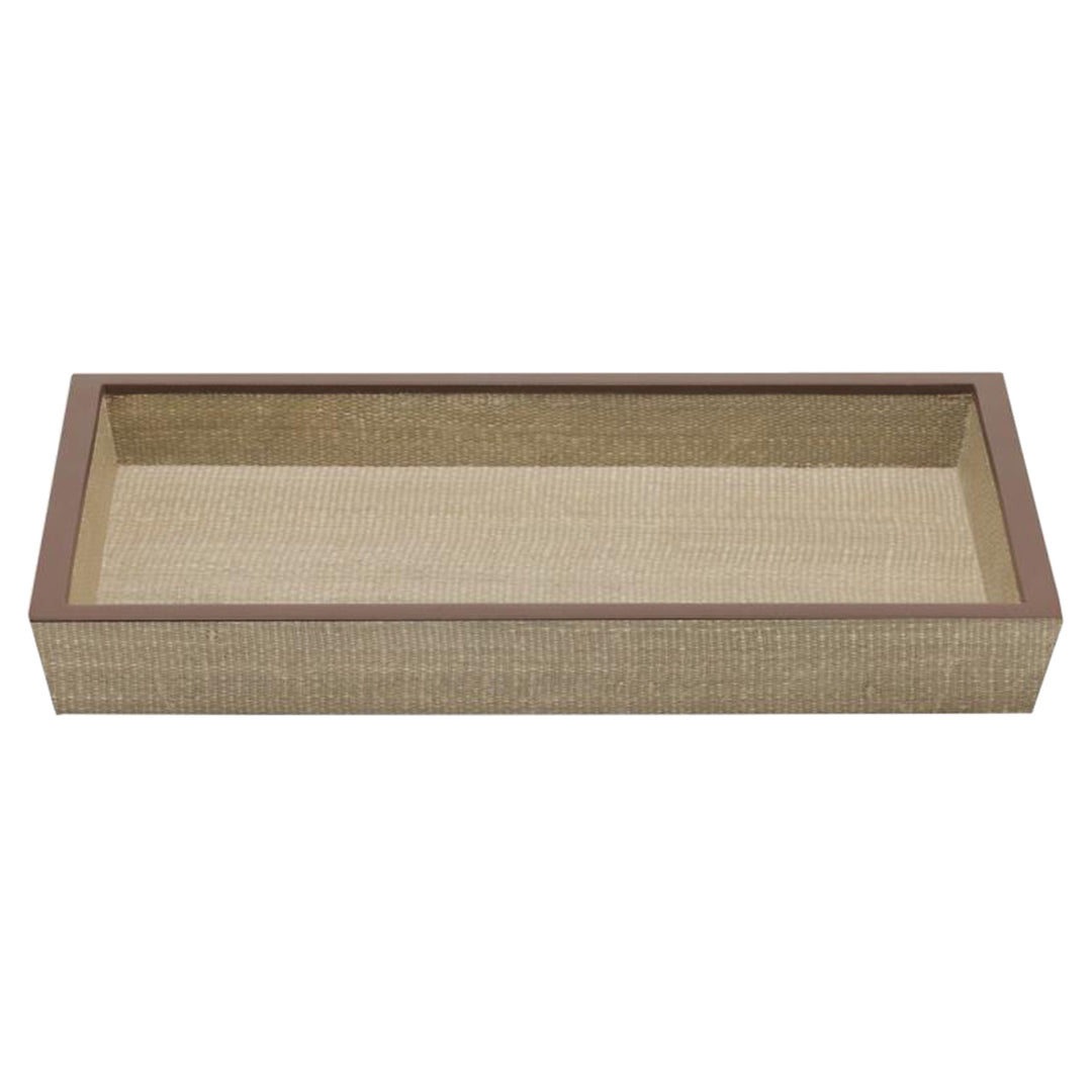 Maranello Abaca Resin Medium Tray (Taupe/Brown)