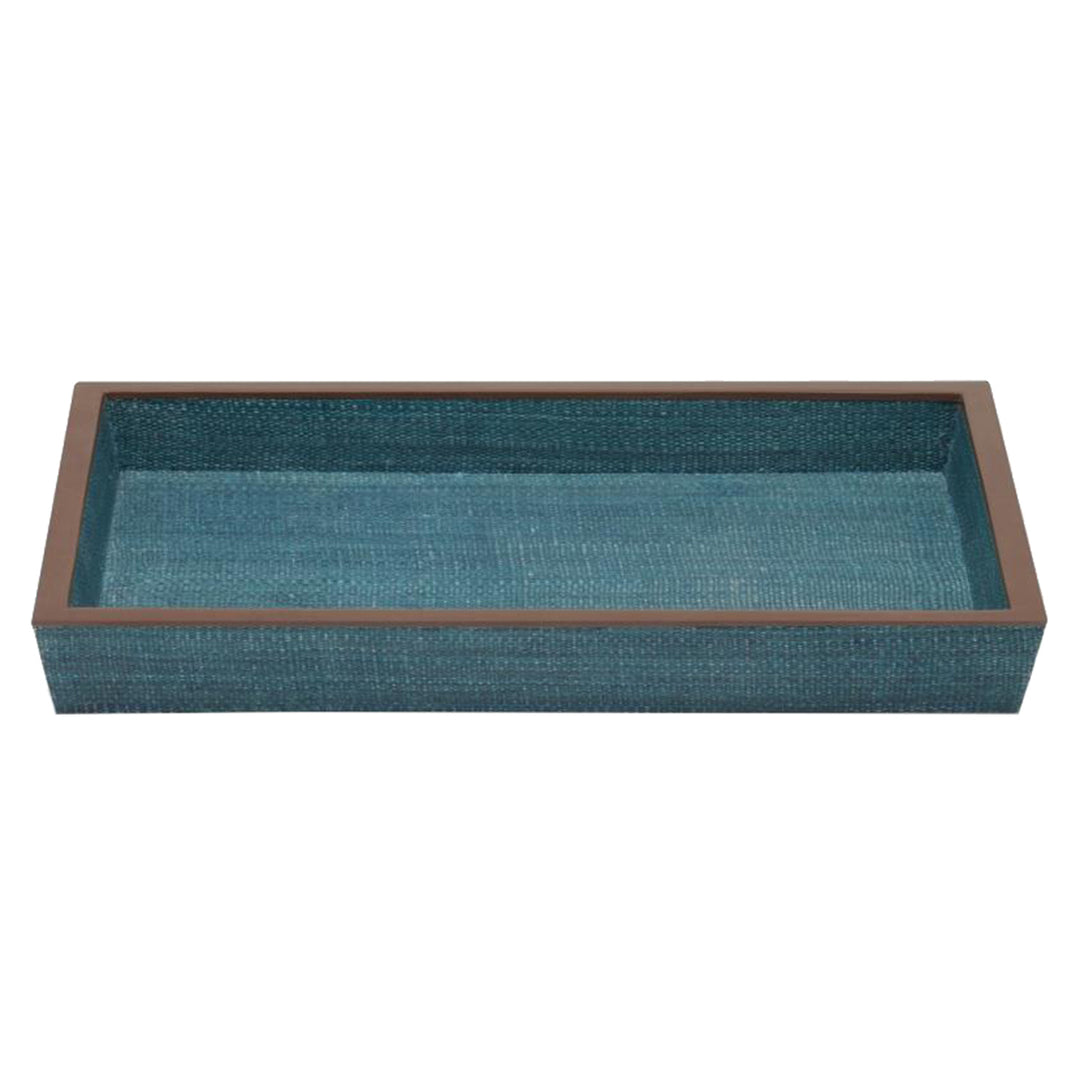 Maranello Abaca Resin Medium Tray (Teal/Brown)