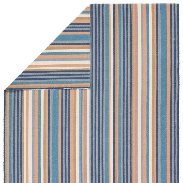 Vibe by Jaipur Living Sergio Handmade Striped Blue/Cream Area Rug (MAZARRO - MAZ03)