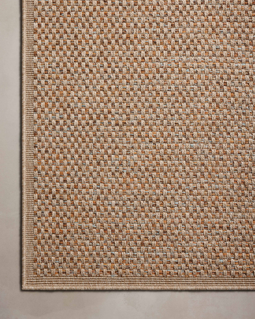 Loloi II Merrick Oatmeal / Sunrise Indoor/Outdoor Accent Rug (MER-01)