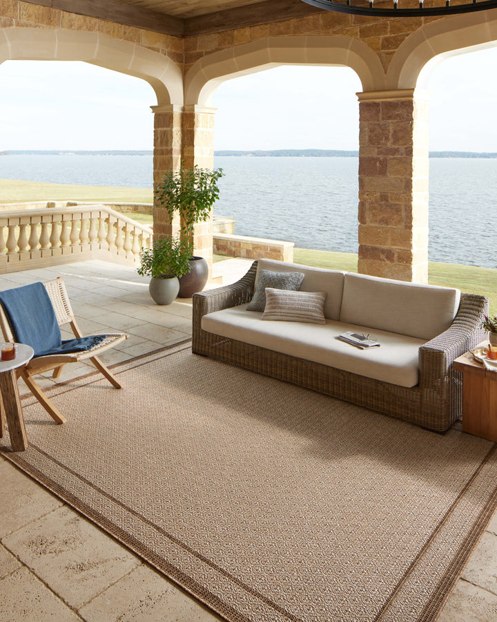 Loloi II Merrick Chestnut / Oatmeal Indoor/Outdoor Accent Rug (MER-05)