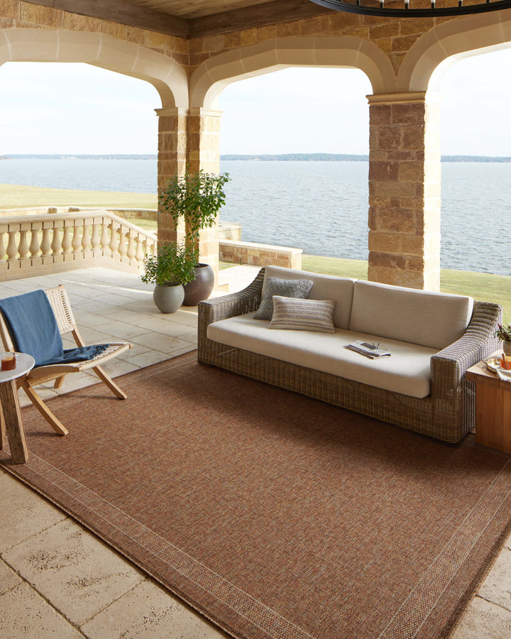 Loloi II Merrick Cinnamon / Multi Indoor/Outdoor Accent Rug (MER-07)