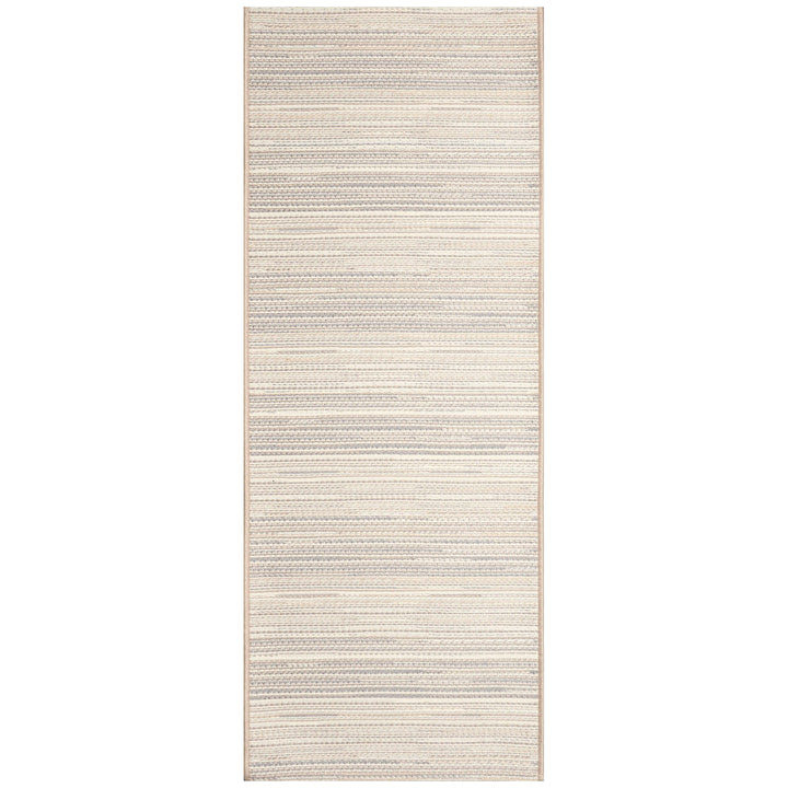 Liora Manne Miranda Tweed Stripe Indoor/Outdoor Area Rug Silver/brown