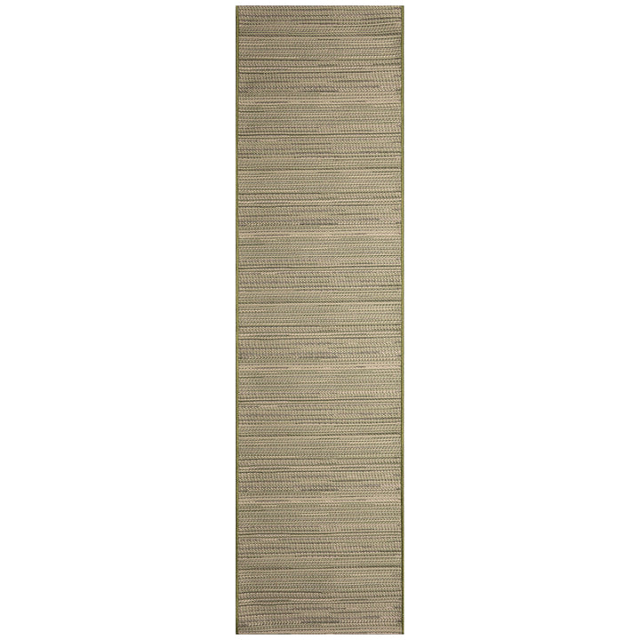 Liora Manne Miranda Tweed Stripe Indoor/Outdoor Area Rug Green