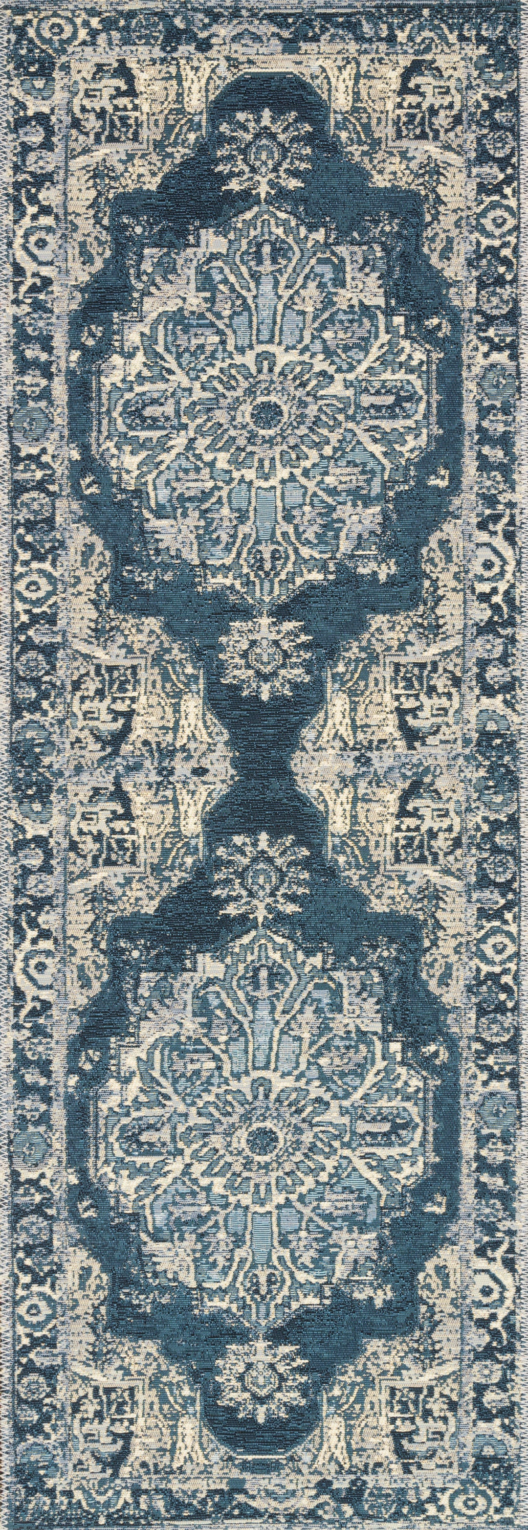 Loloi Mika Dk Blue Indoor/Outdoor Accent Rug (MIK-01)