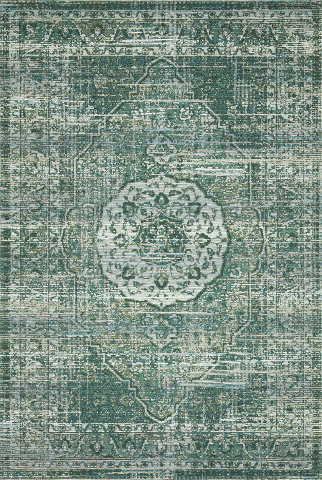 Loloi Mika Green / Mist Indoor/Outdoor Accent Rug (MIK-06)