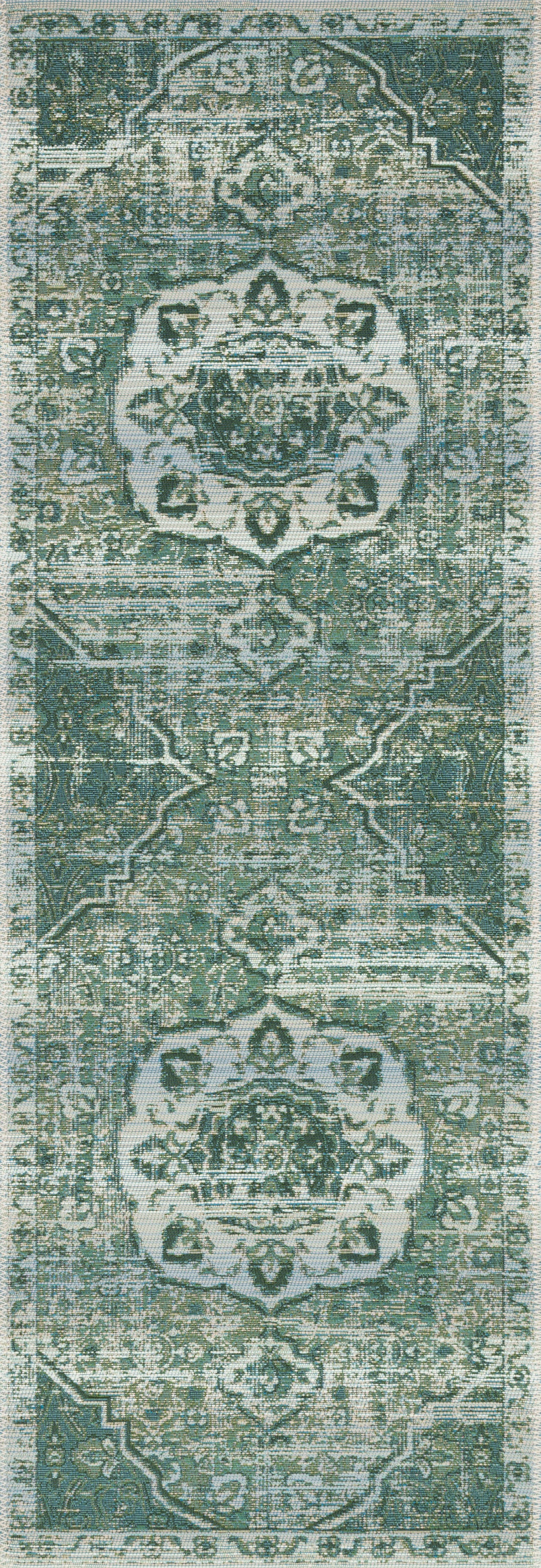 Loloi Mika Green / Mist Indoor/Outdoor Accent Rug (MIK-06)