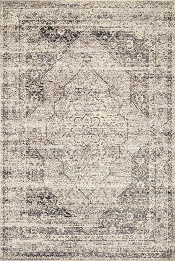 Loloi Mika Stone / Ivory Indoor/Outdoor Accent Rug (MIK-12)