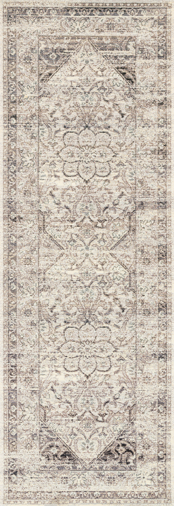 Loloi Mika Stone / Ivory Indoor/Outdoor Accent Rug (MIK-12)