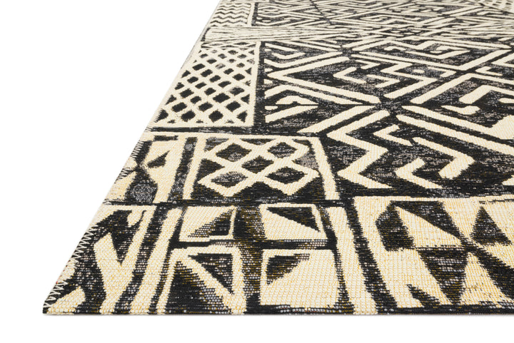 Loloi Mika Ivory / Blac Indoor/Outdoor Accent Rug (MIK-13)