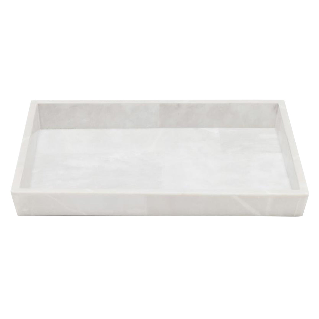 Milan Romblon Stone Large Tray (White)