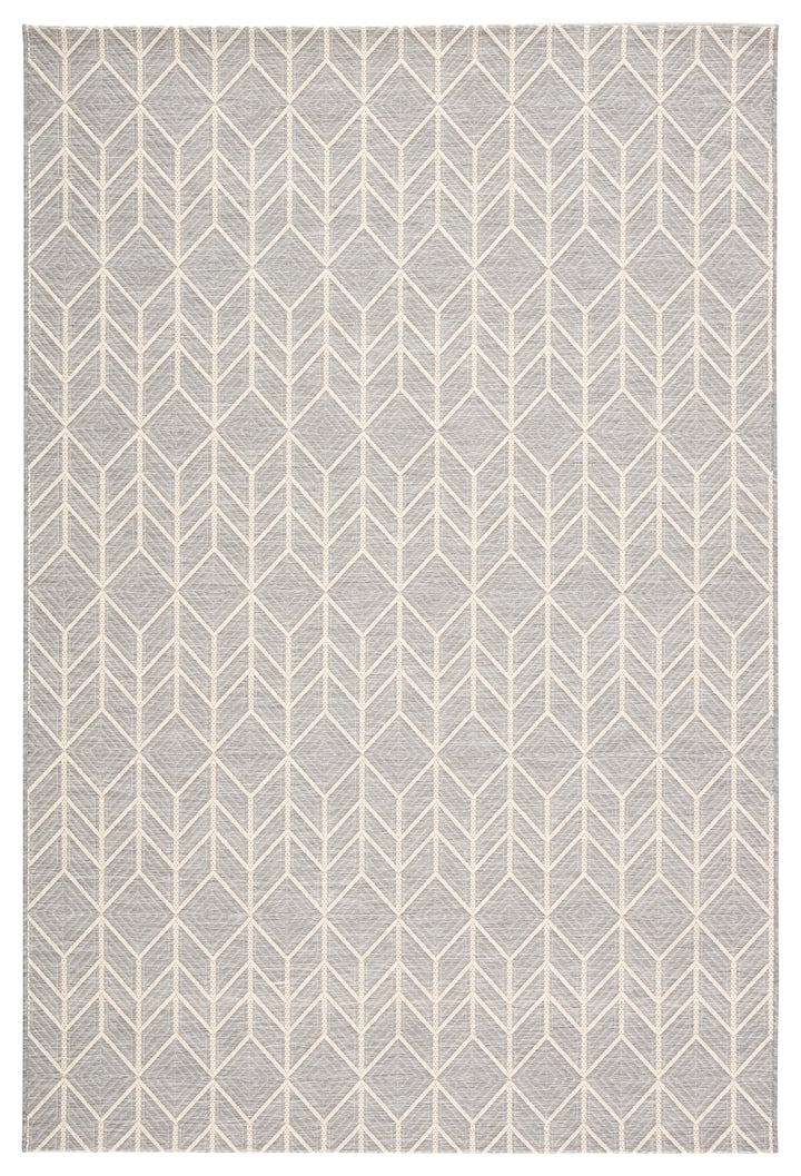 Jaipur Living Galloway Indoor/ Outdoor Chevron Gray/ Cream Area Rug (MONTECLAIR - MOC02)