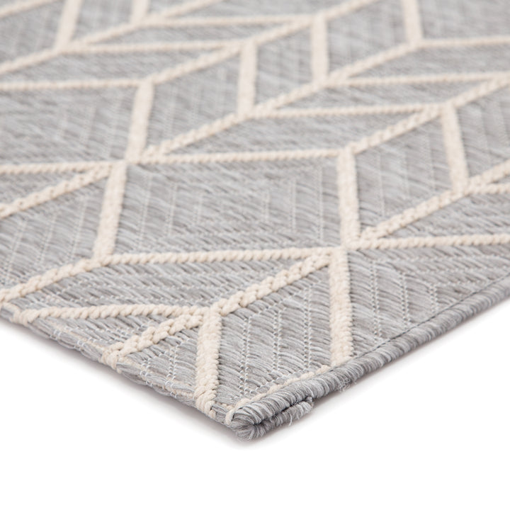 Jaipur Living Galloway Indoor/ Outdoor Chevron Gray/ Cream Area Rug (MONTECLAIR - MOC02)