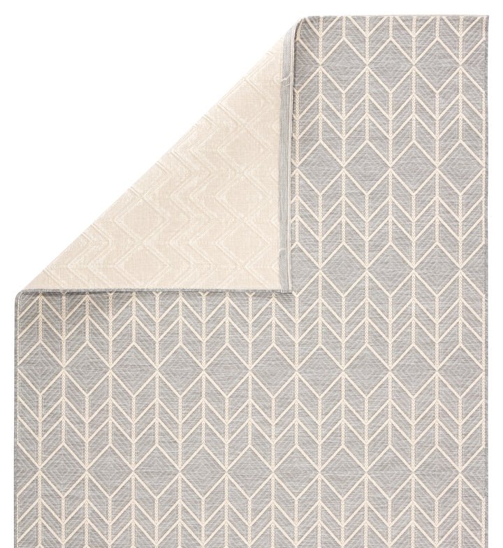 Jaipur Living Galloway Indoor/ Outdoor Chevron Gray/ Cream Area Rug (MONTECLAIR - MOC02)