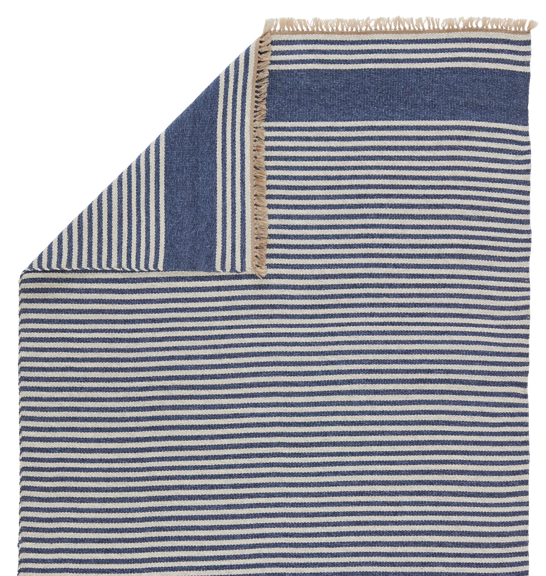 Vibe by Jaipur Living Strand Indoor/ Outdoor Striped Blue/ Beige Area Rug (MORRO BAY - MRB03)