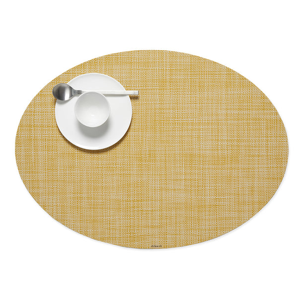 MiniBasketweaveOchreOvalPlacem