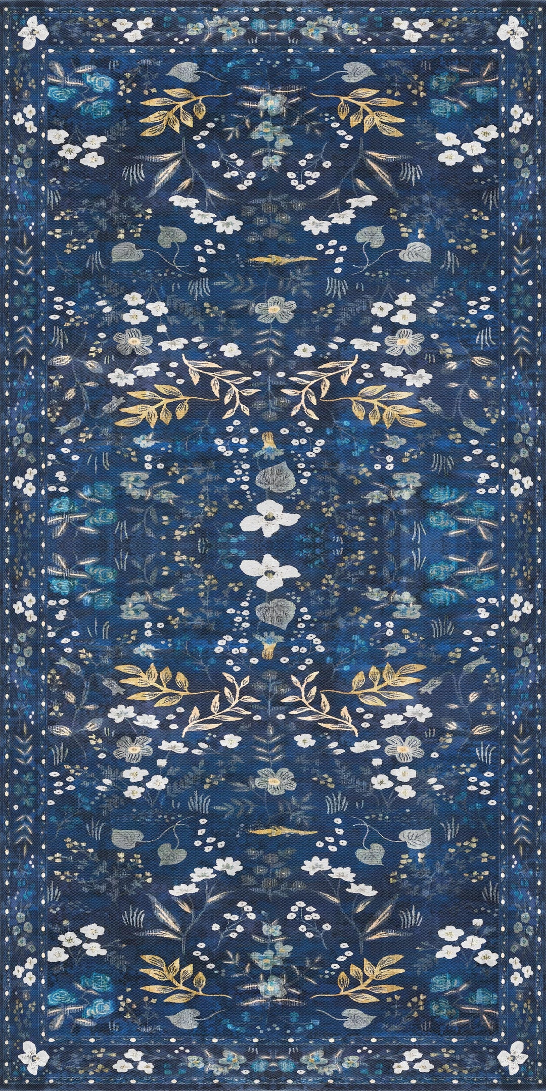 Adama Vinyl Cushioned Comfort Floor Mat (Moonflower_A)