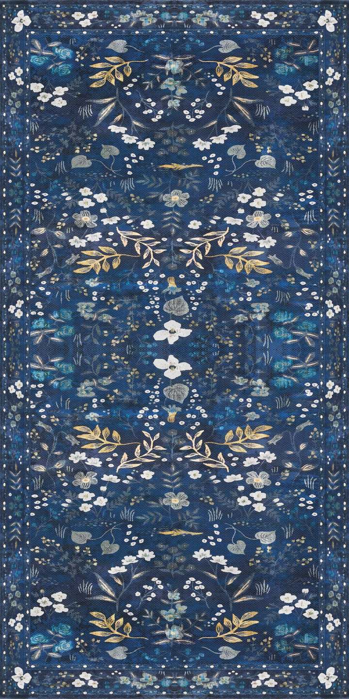 Adama Vinyl Cushioned Comfort Floor Mat (Moonflower_A)