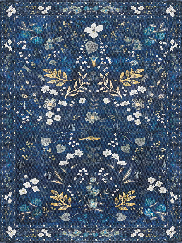 Adama Vinyl Rug/Mat (Moonflower_A) – Hudson & Vine