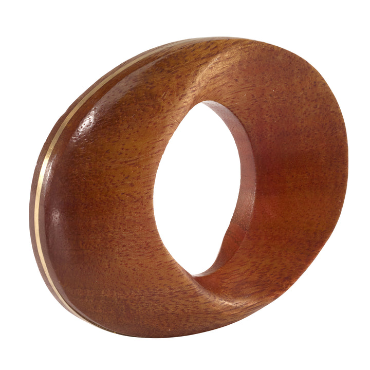 Morgan Wood Napkin Rings Set of 4