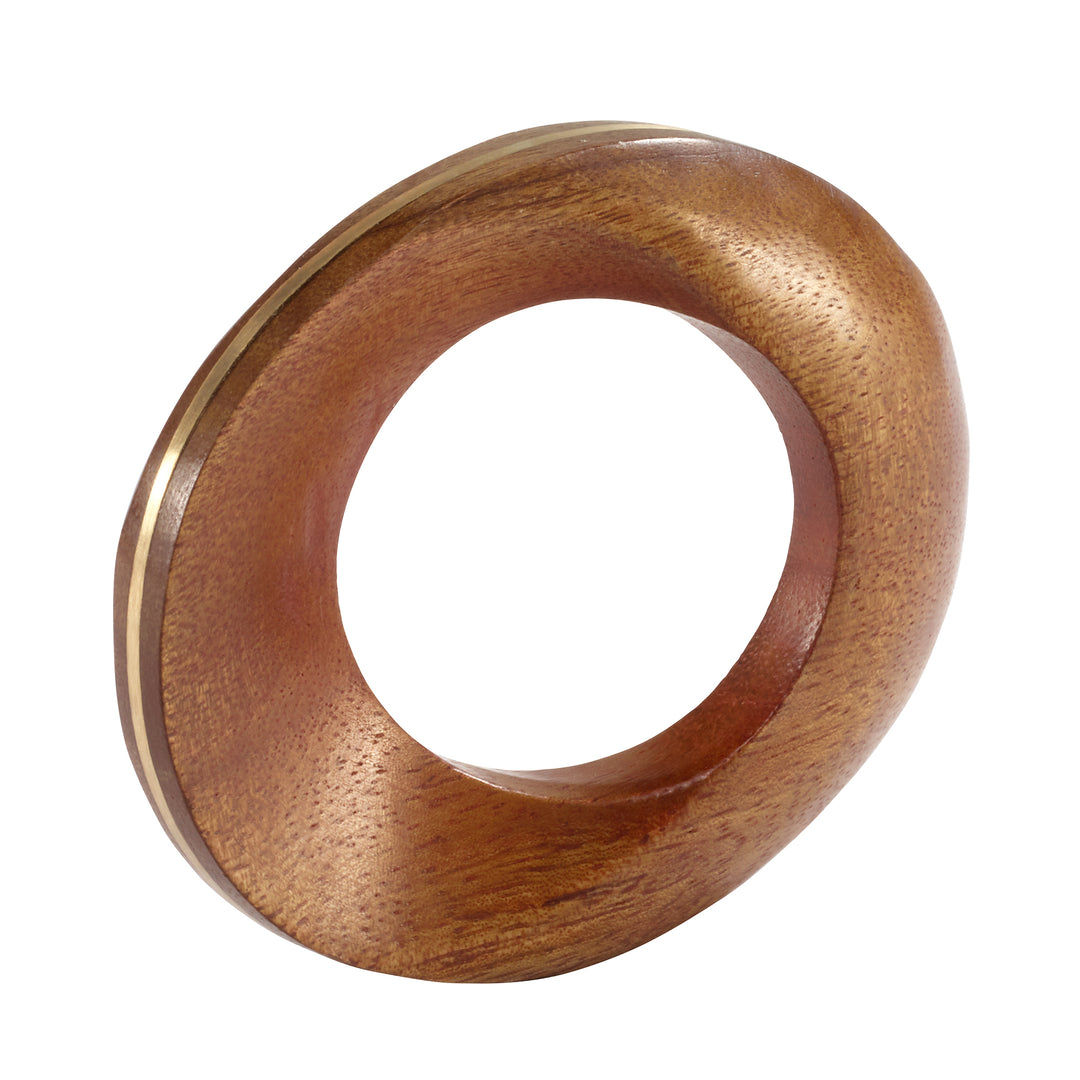 Morgan Wood Napkin Rings Set of 4