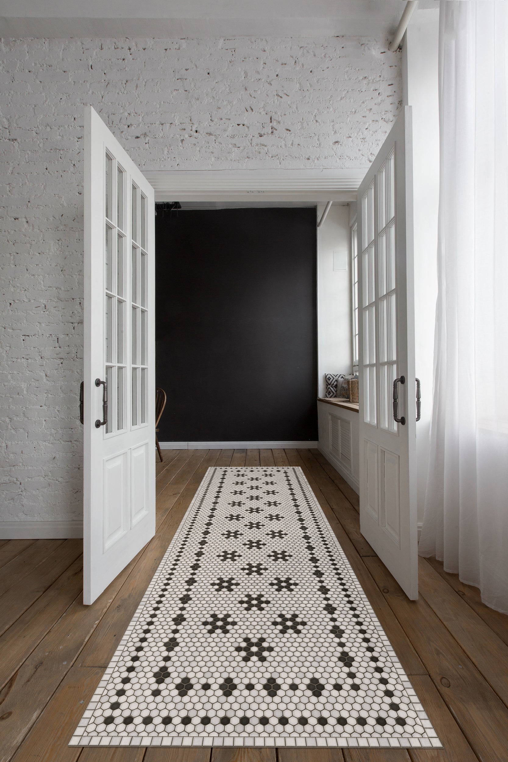 Vintage Vinyl Floorcloth Mat (Mosaic B - Clemont Avenue) – Hudson