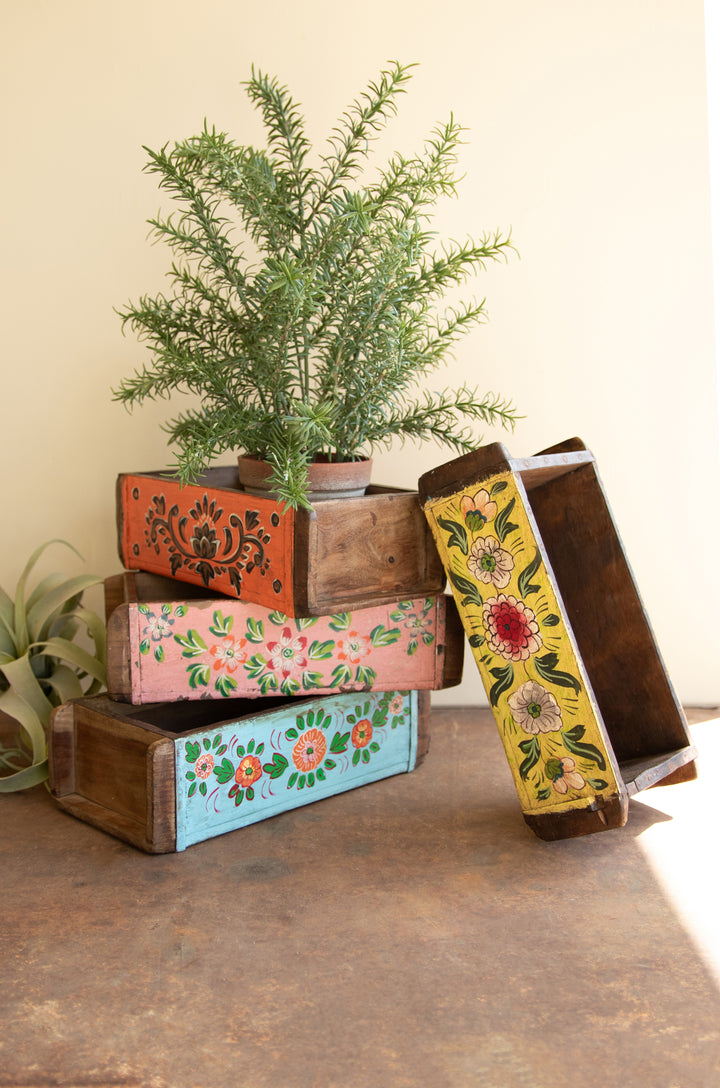Set of 4 Hand-Painted Brick Molds
