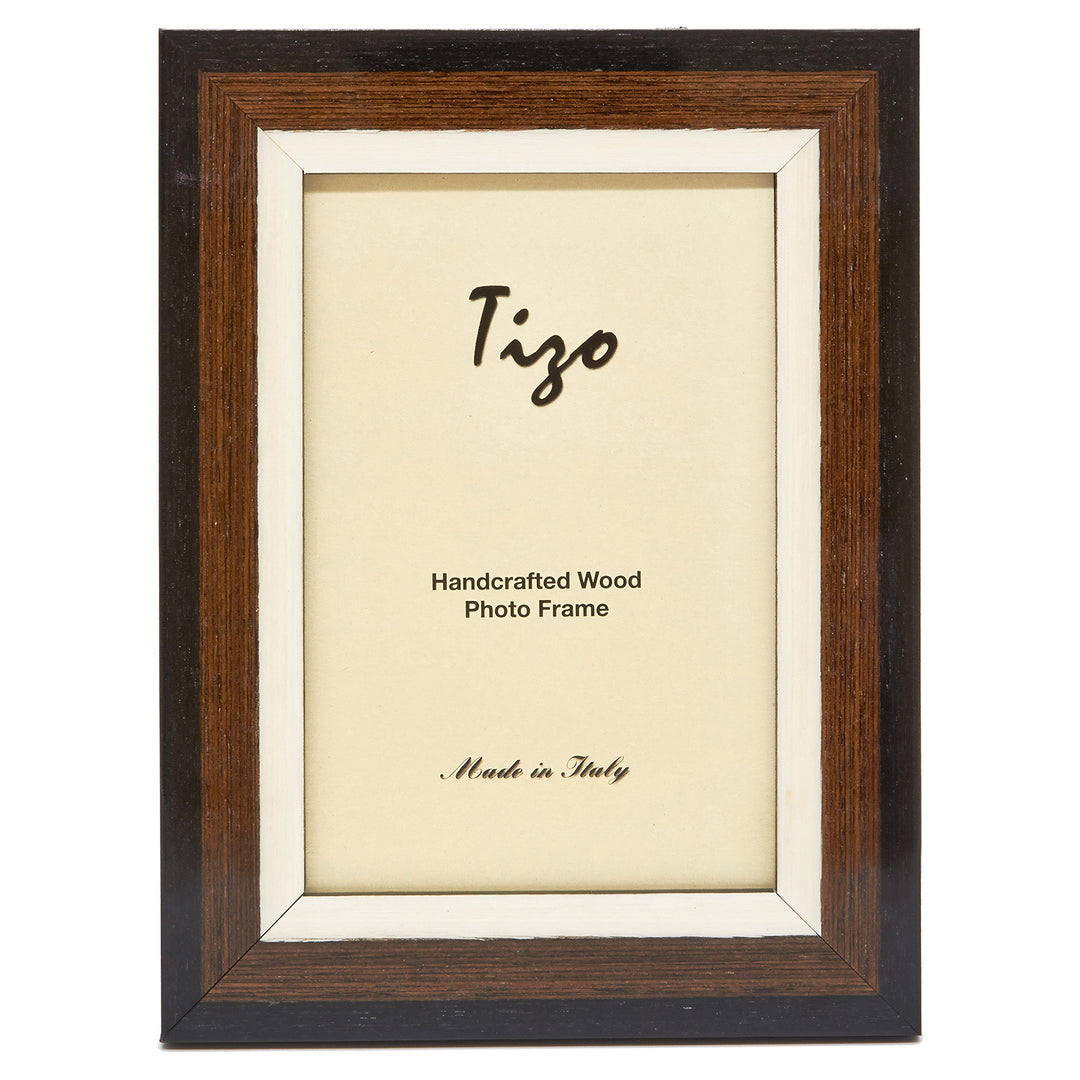 Tizo Italian Wood Picture Frame (Black/Brown)