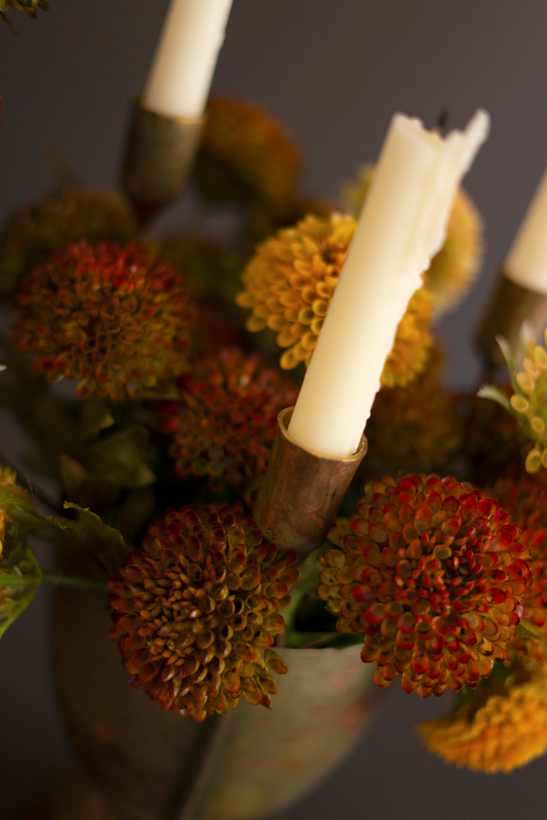 Set of 2 Taper Candelabras with Planters