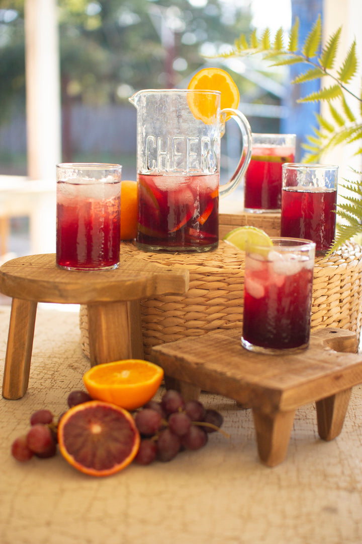 Glass Cheers Pitcher with 4 Glasses