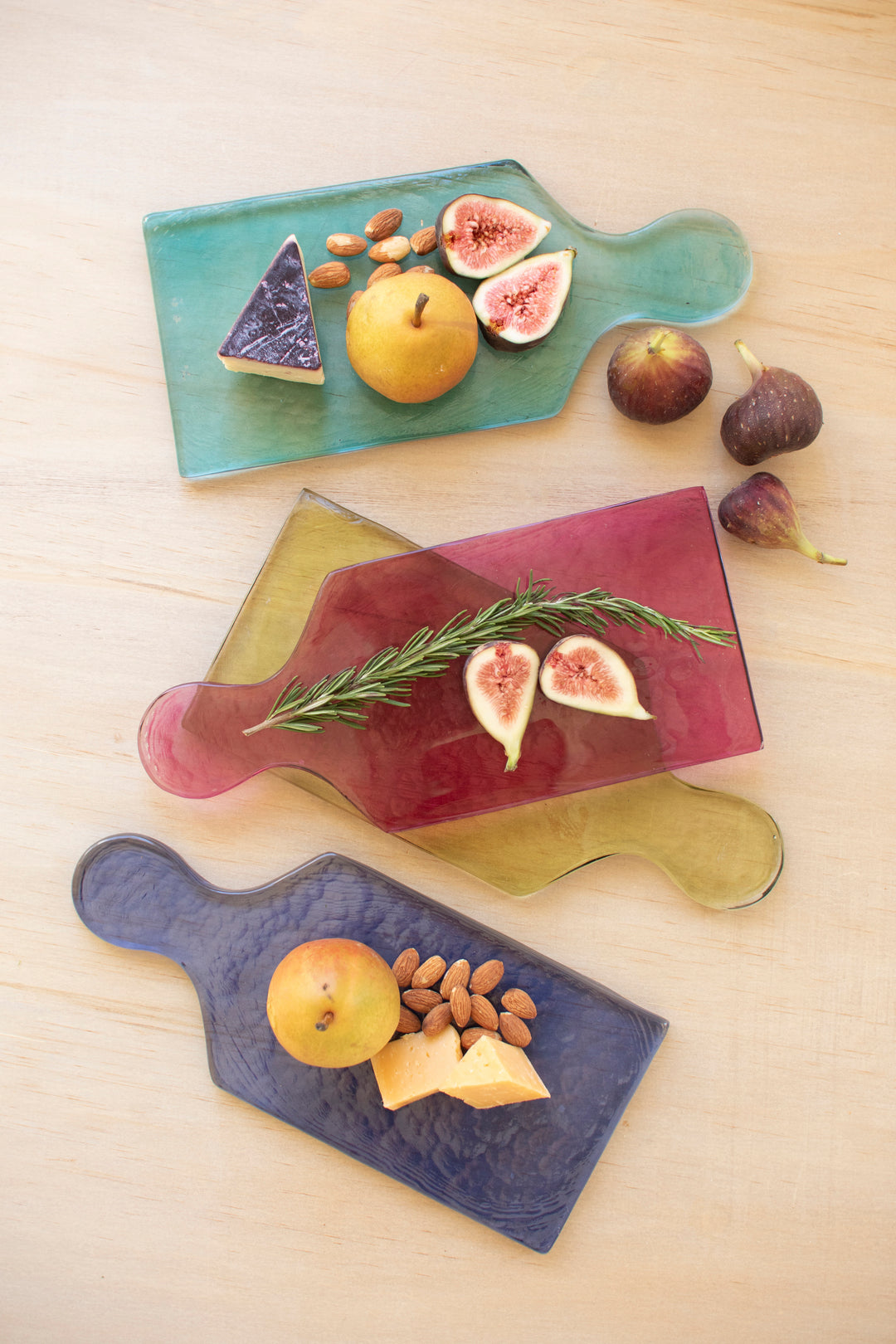 Set of 4 Colored Glass Boards