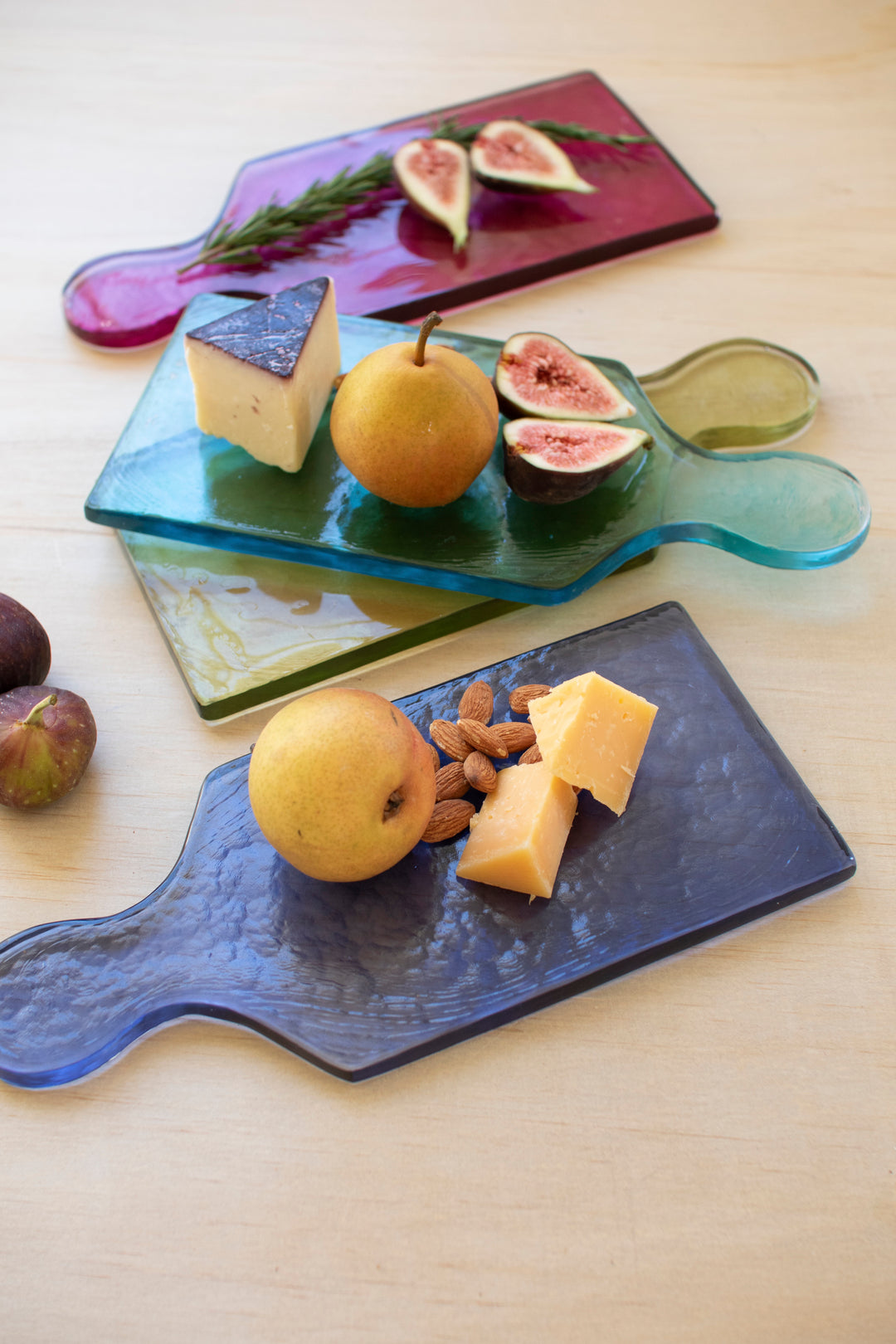 Set of 4 Colored Glass Boards