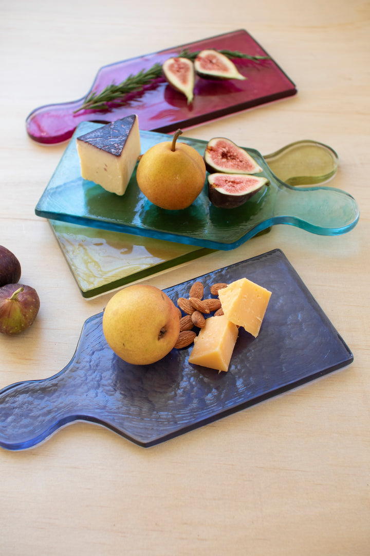 Set of 4 Colored Glass Boards