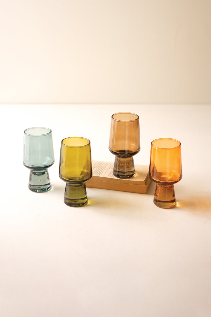 Set of 4 Solid Base Tumblers