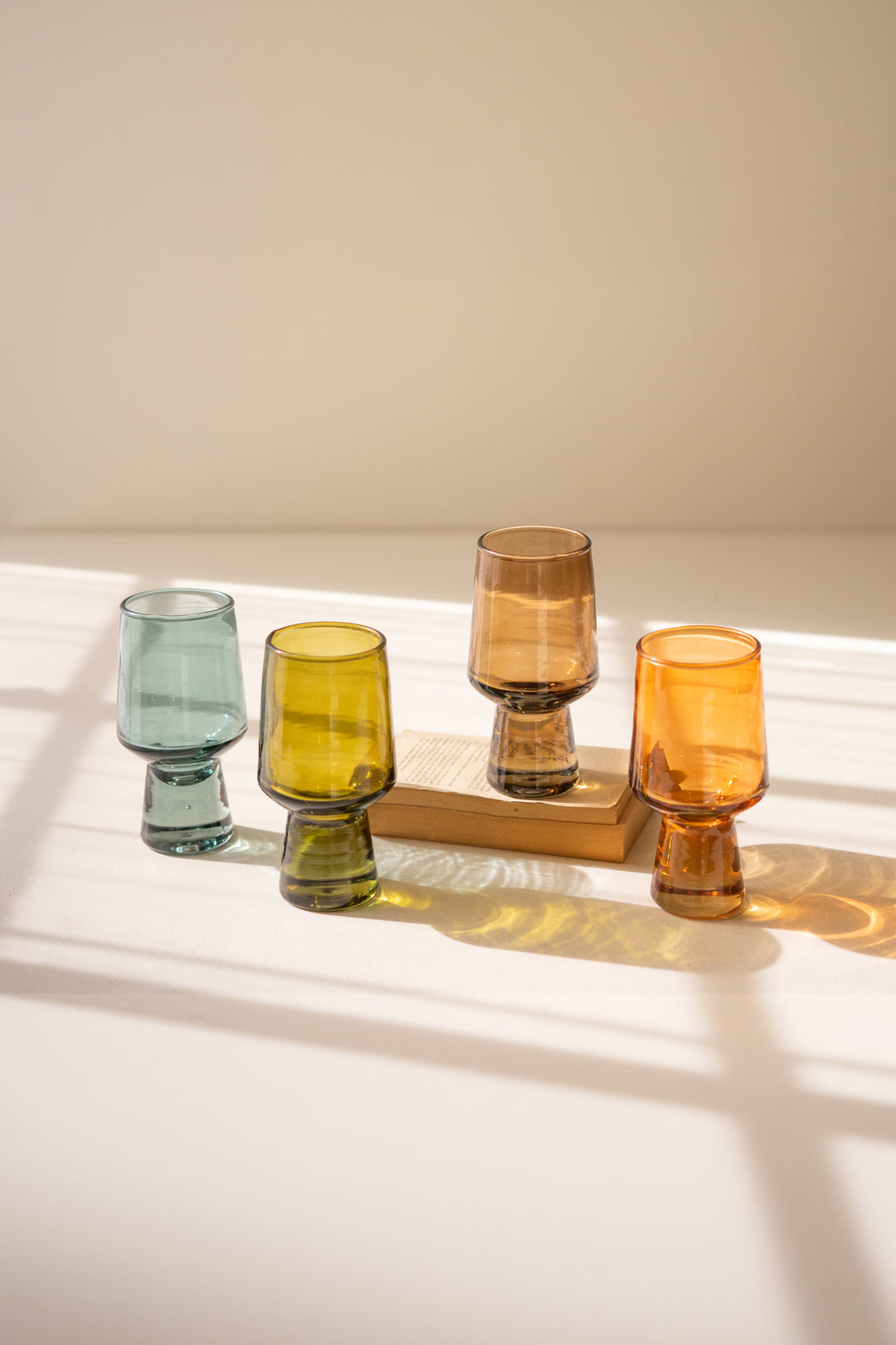Set of 4 Solid Base Tumblers