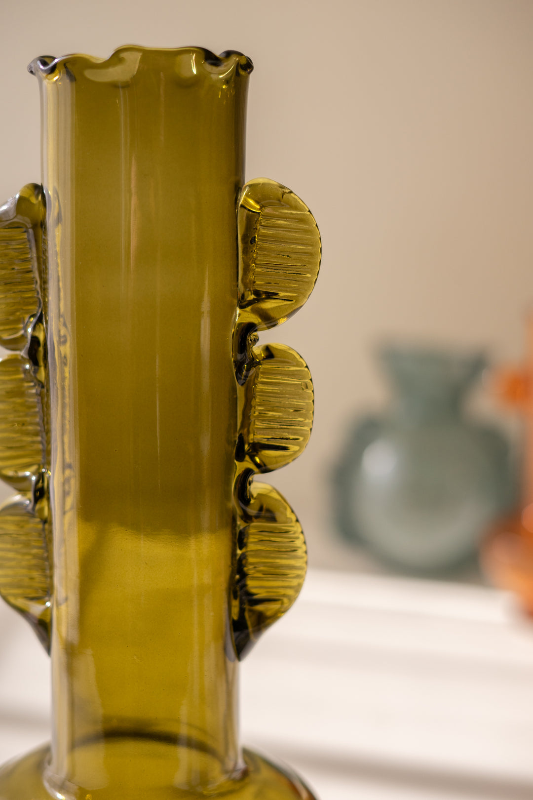 Set of 3 Funky Glass Vases