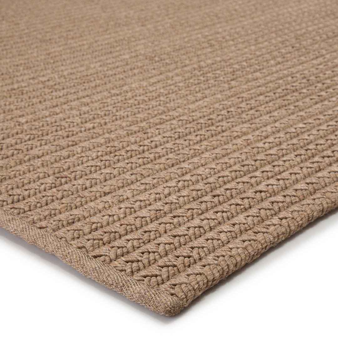 Jaipur Living Iver Indoor/ Outdoor Solid Tan Area Rug (NIRVANA PREMIUM - NIP03)