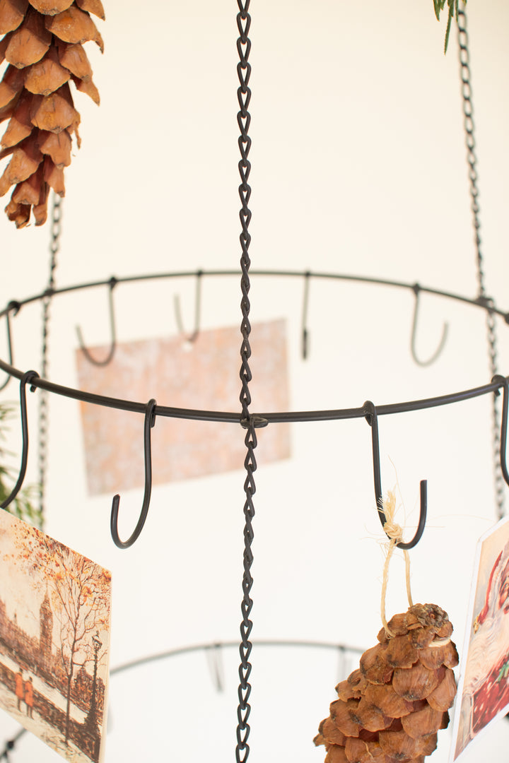 Three Layer Hanging Wire Ornament Tree