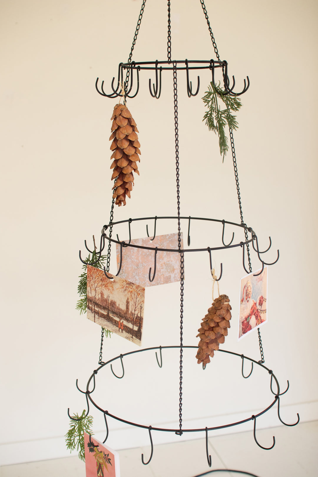 Three Layer Hanging Wire Ornament Tree