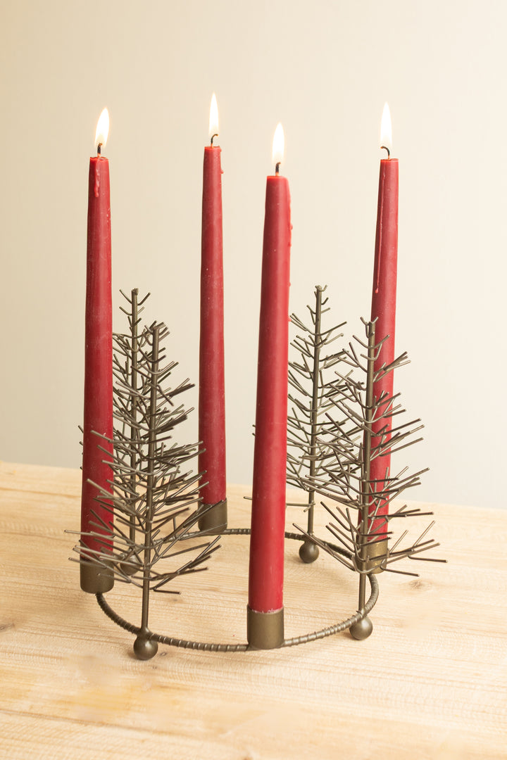 Antique Gold Wire Tree Candelabra