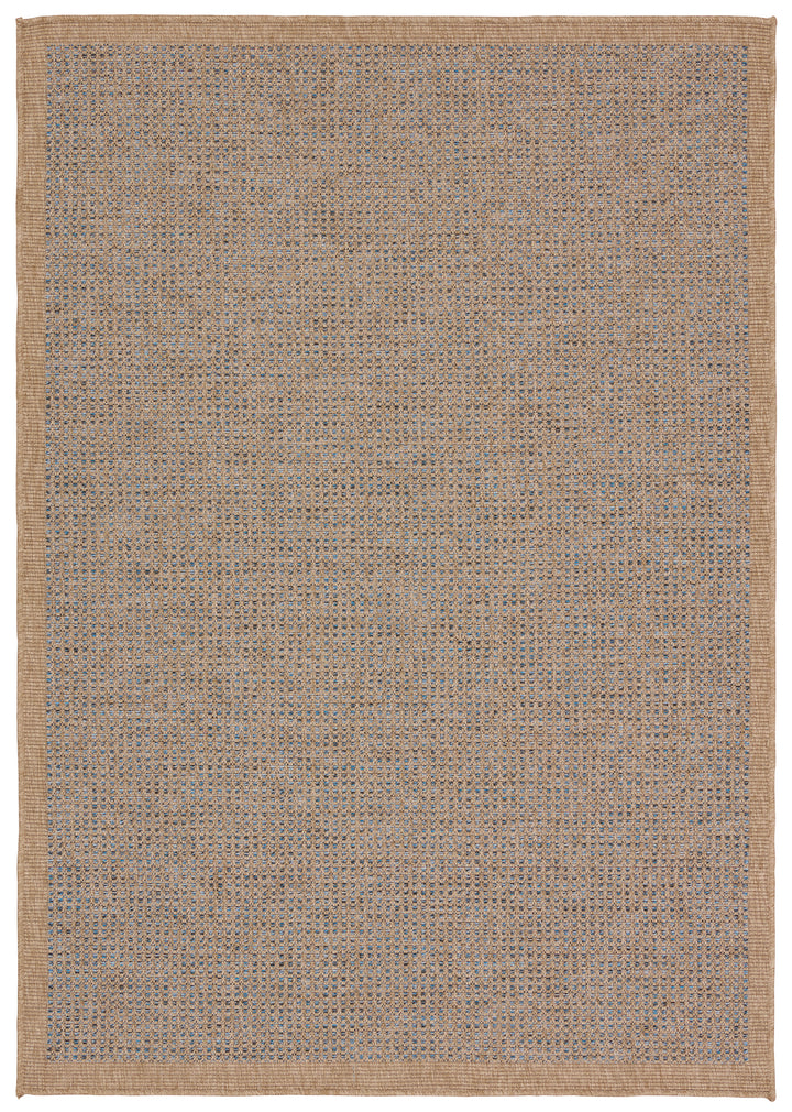 Vibe by Jaipur Living Kidal Indoor/Outdoor Solid Brown/ Blue Area Rug (NAMBE - NMB01)