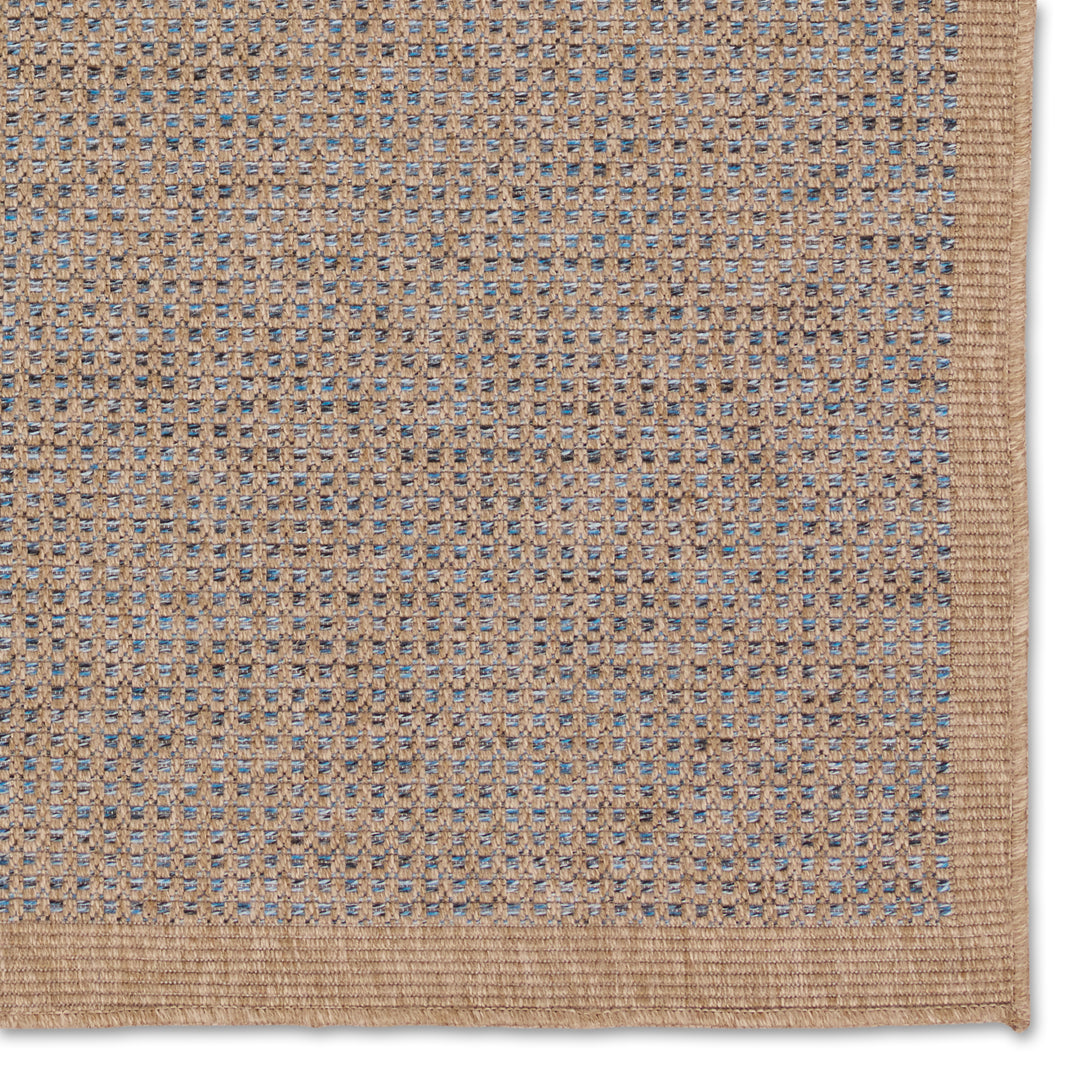 Vibe by Jaipur Living Kidal Indoor/Outdoor Solid Brown/ Blue Area Rug (NAMBE - NMB01)