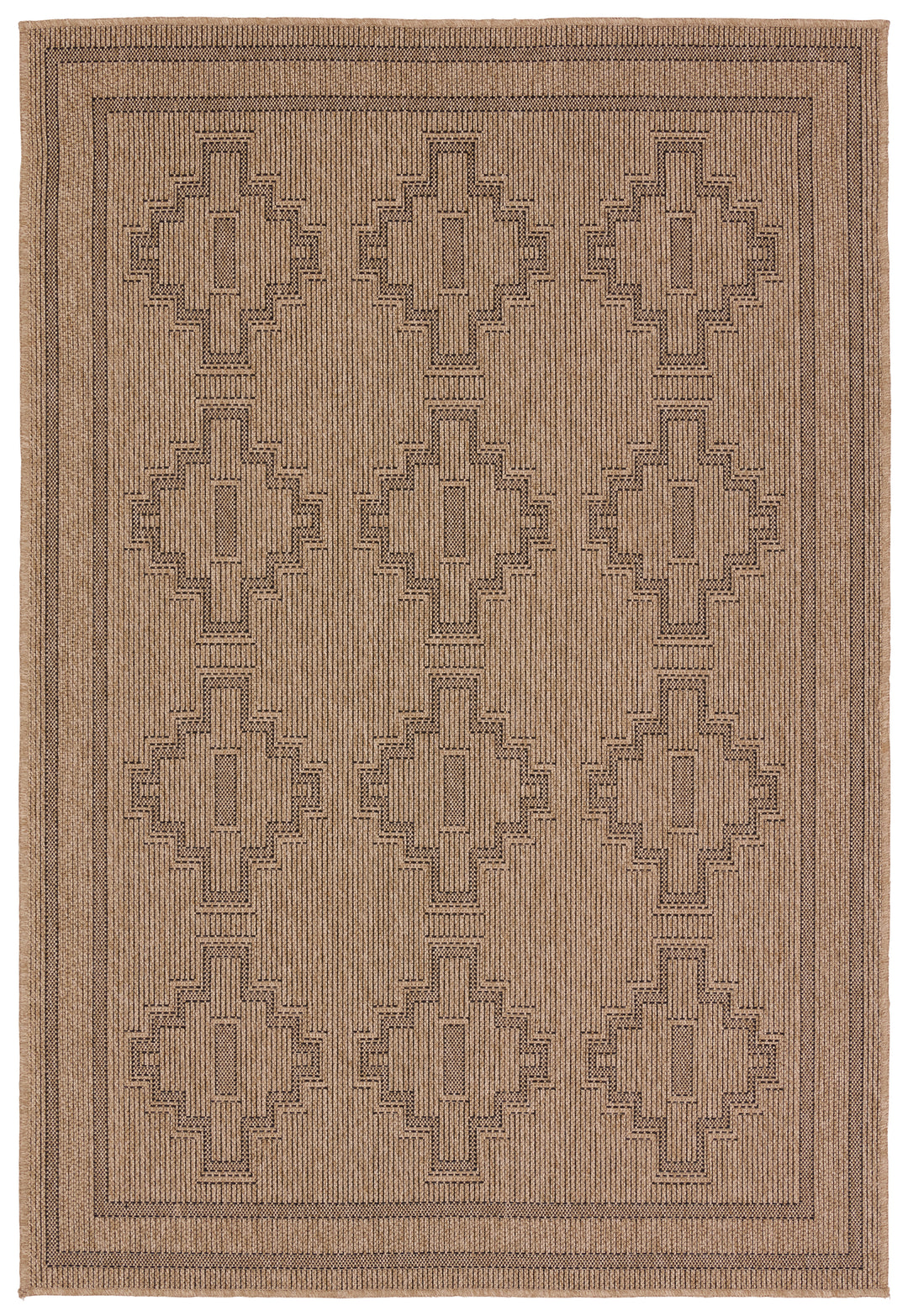 Vibe by Jaipur Living Adrar Indoor/Outdoor Tribal Brown/ Black Area Rug (NAMBE - NMB04)