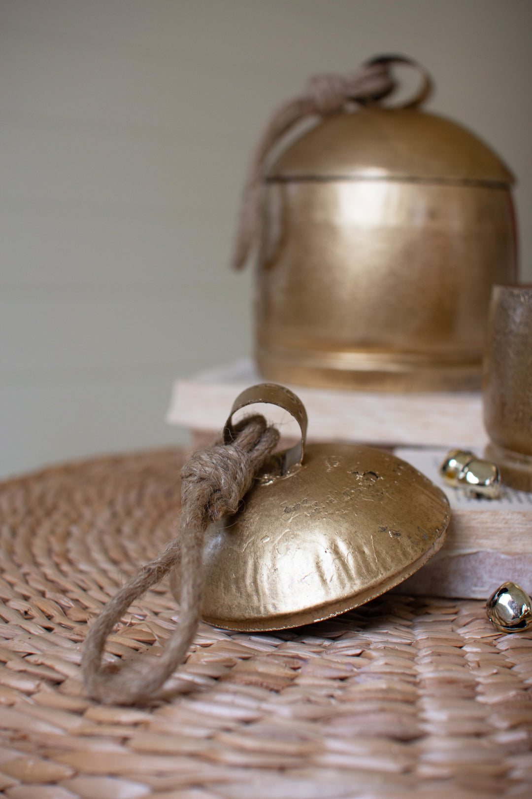Set of 2 Christmas Bell Canisters (Two Sets)