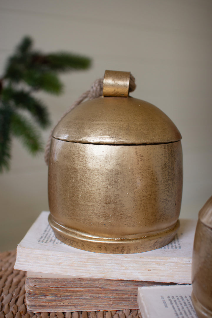 Set of 2 Christmas Bell Canisters (Two Sets)