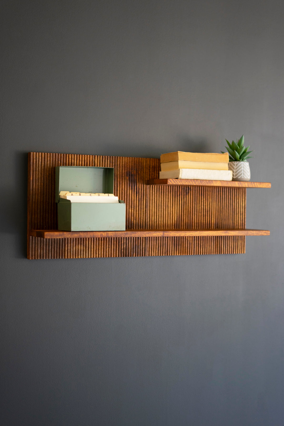 Tambour Wood Shelf