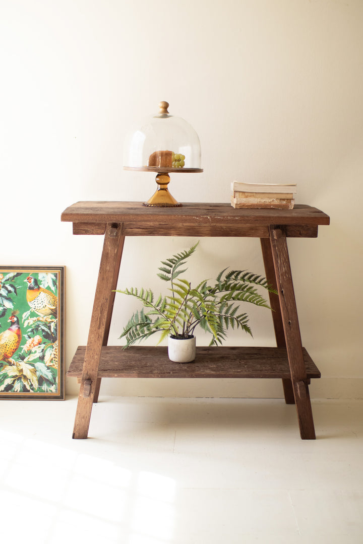Reclaimed Teak Wood Console Table