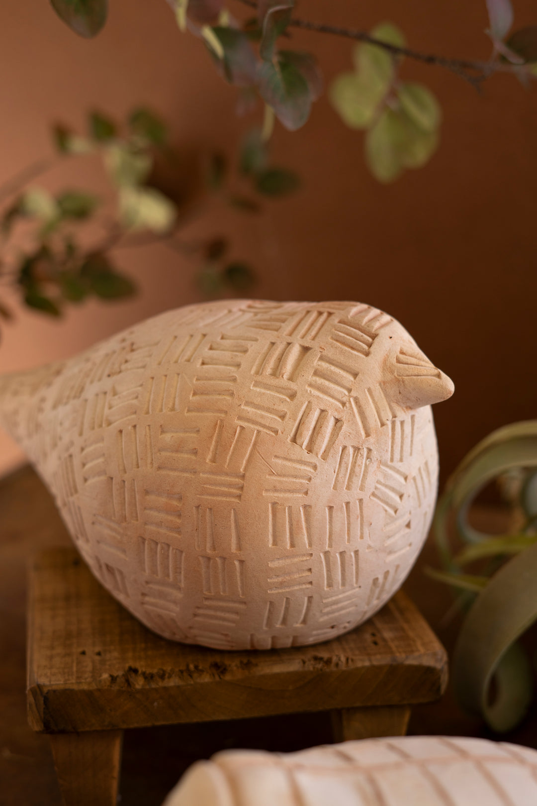 Set of 2 Terracotta Birds