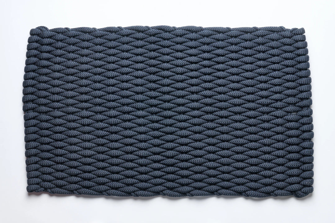 The Rope Co. Handwoven Softstep Mat (Navy)