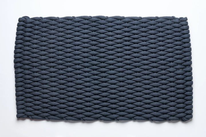 The Rope Co. Handwoven Softstep Mat (Navy)